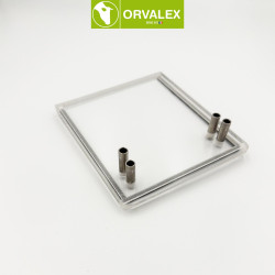 vitre plexiglass de bol 1 ou 2 sorties